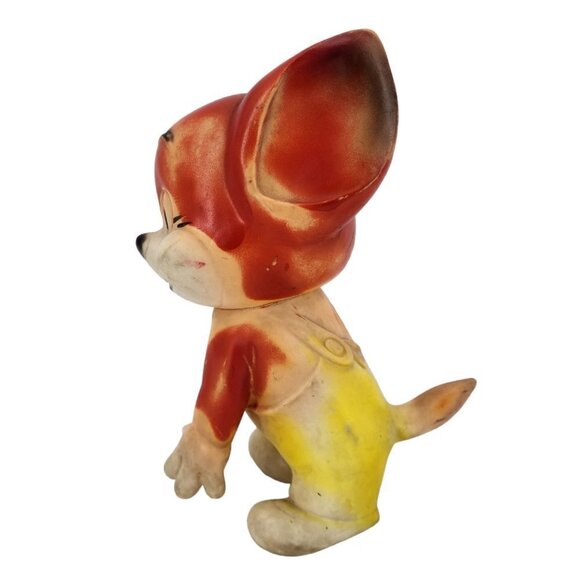 Vintage Tom and Jerry Squeaky Jerry Mouse 9" Kitschy Toy 1960s - Picture 2 of 11